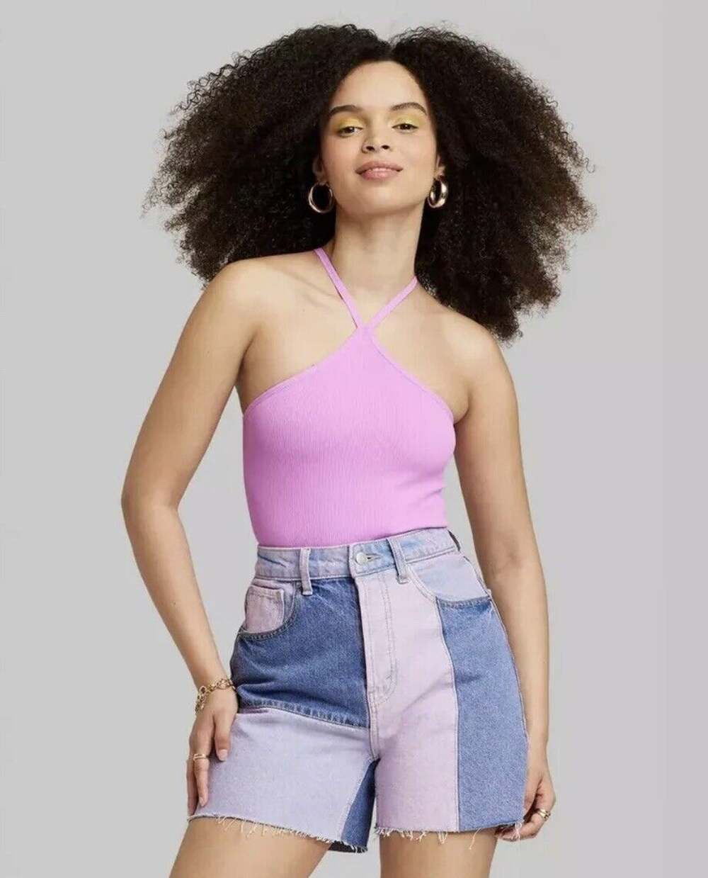 Wild Fable Seamless Bodysuit Purple Women's XS